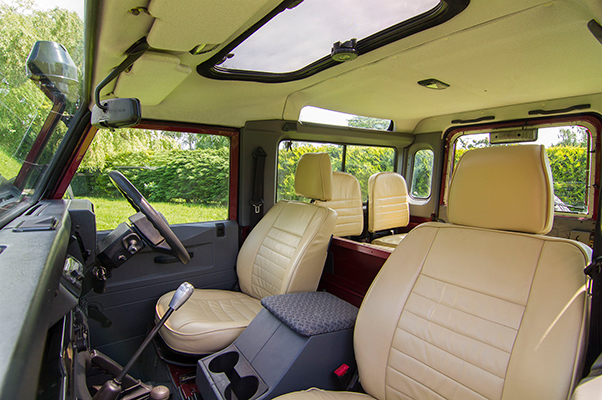 restored defender 90 interior